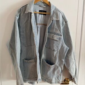 Light Blue Denim Jacket Chore Coat